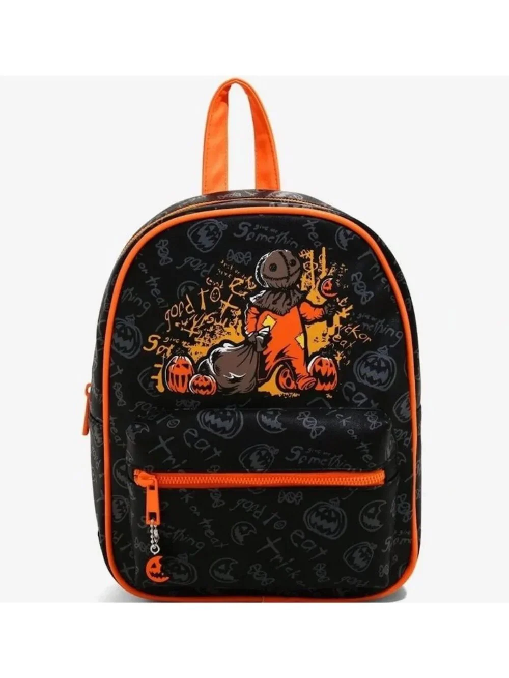 Trick R Treat Unisex Sam Halloween Hot Topic Mini Backpack Black Orange HA NWT
